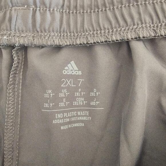 Adidas Aeroready Gray Gym Shorts Men’s 2XL 7” - Picture 4 of 4